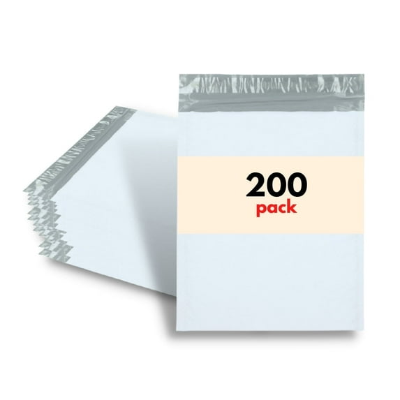 MMBM #1 Poly Bubble Mailers 7.25" x 12" Lightweight Self Seal Padded for Mailing Office Documents 200 Bags