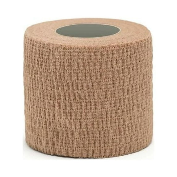 MMBM Co-Wrap Beige Bandage Wrap, 4 Rolls, 2" x 5 Yards