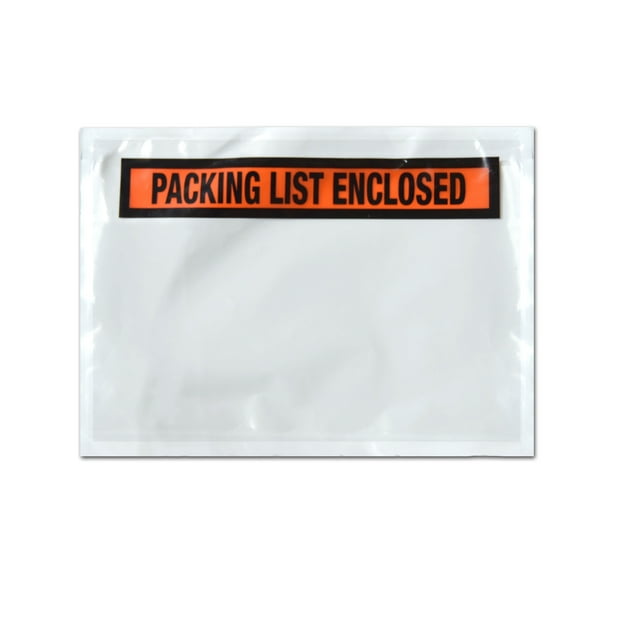 MMBM Packing List Pouches Shipping Label Panel/Full Face Enclosed ...