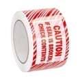 thumbnail image 1 of MMBM Tamper-Proof Security Tape, 3" x 110 Yards, Red/White Stripes, Tamper-Evident & Cargo Protection, 24 Rolls, 1 of 6