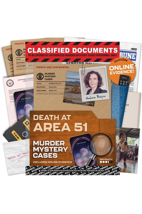 MMC Death at Area 51  Cold Case Files Game for 1-10 Players, by Lucky Egg