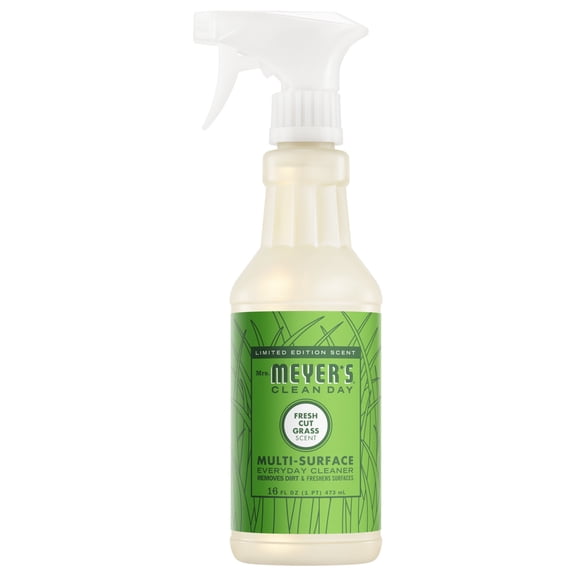 Mrs. Meyer's Clean Day Multi-Surface Everyday Cleaner, Fresh Cut Grass Scent, 16 Fl Oz Bottle