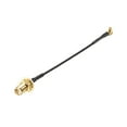 thumbnail image 1 of MMCX Male Right Angle To RP-SMA Female Bulkhead,,Pigtail Antenna Coaxial RF1.37 Cable,RF Coaxial Adapter Connector,4inch, 1 of 3
