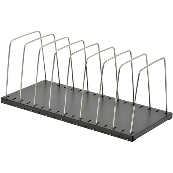 MMF, Adjustable Easy-File Wire Rack, 1 Each, Black