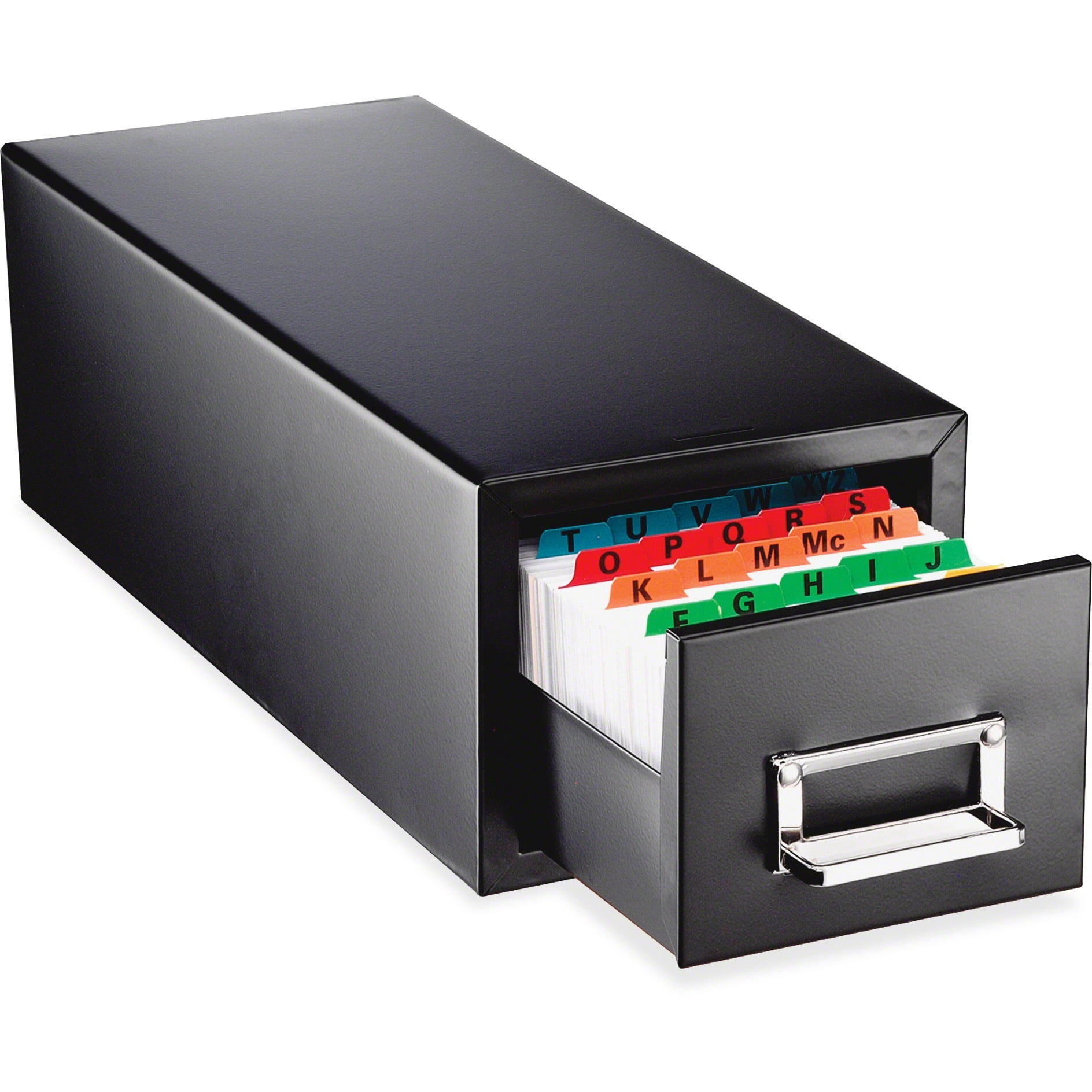 MMF, MMF263F5816SBLA, Card File Drawers, 1 Each, Black