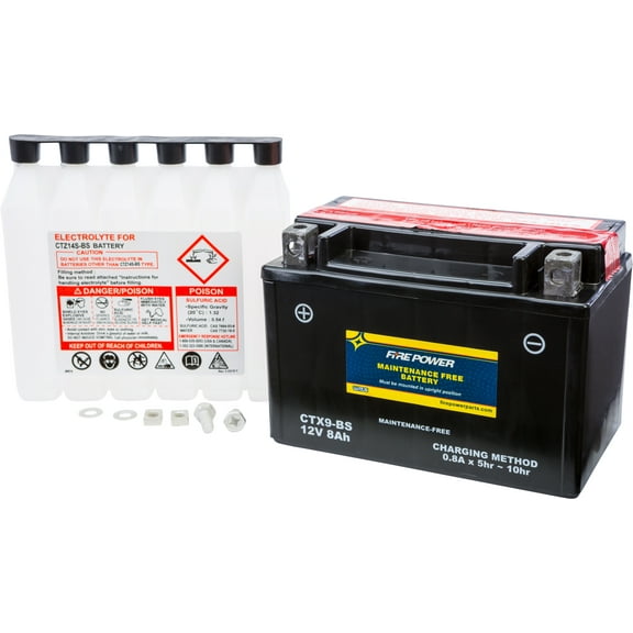 FIRE POWER Battery - Maintenance Free CTX9-BS