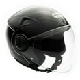 thumbnail image 1 of MMG Motorcycle Open Face Helmet DOT Flip-Up Visor Gloss Black (Medium) Model 28, 1 of 6
