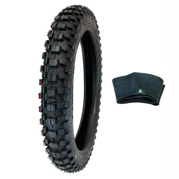 MMG Motorcycle Tire 60/100-14 with Inner Tube for Off-Road Dirt Bike Motocross