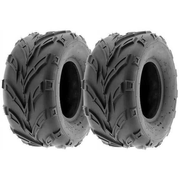 MMG Set of 2 ATV Tubeless Type Tires Size: 145/70-6 (14.5x7x6) (P133)