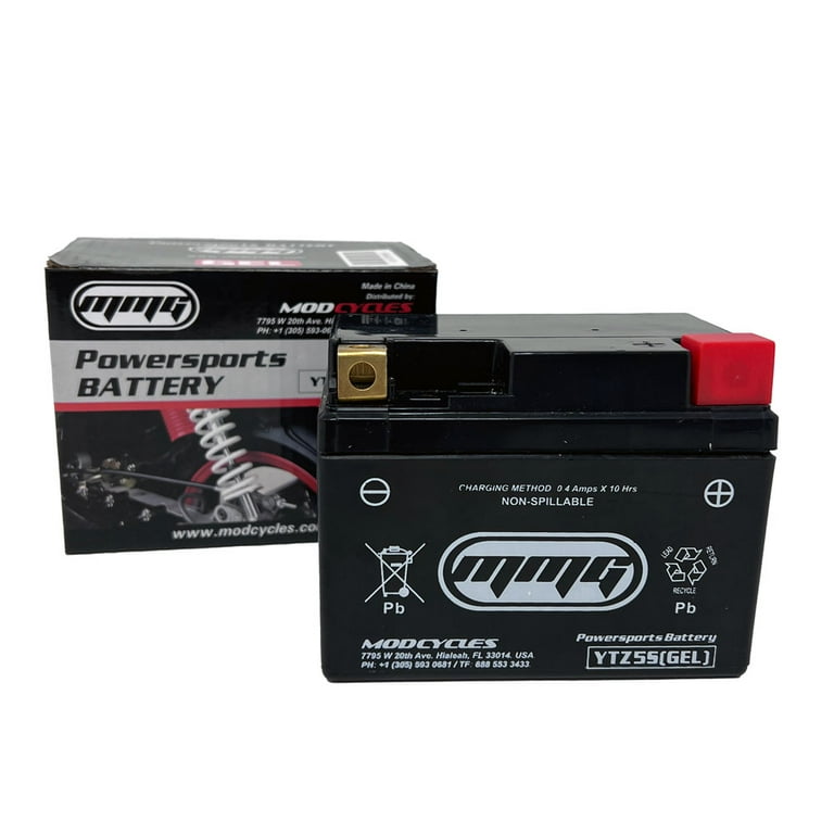 MMG YTZ5S Sealed Powersports Battery 12v, Gel Cell Leak Proof for
