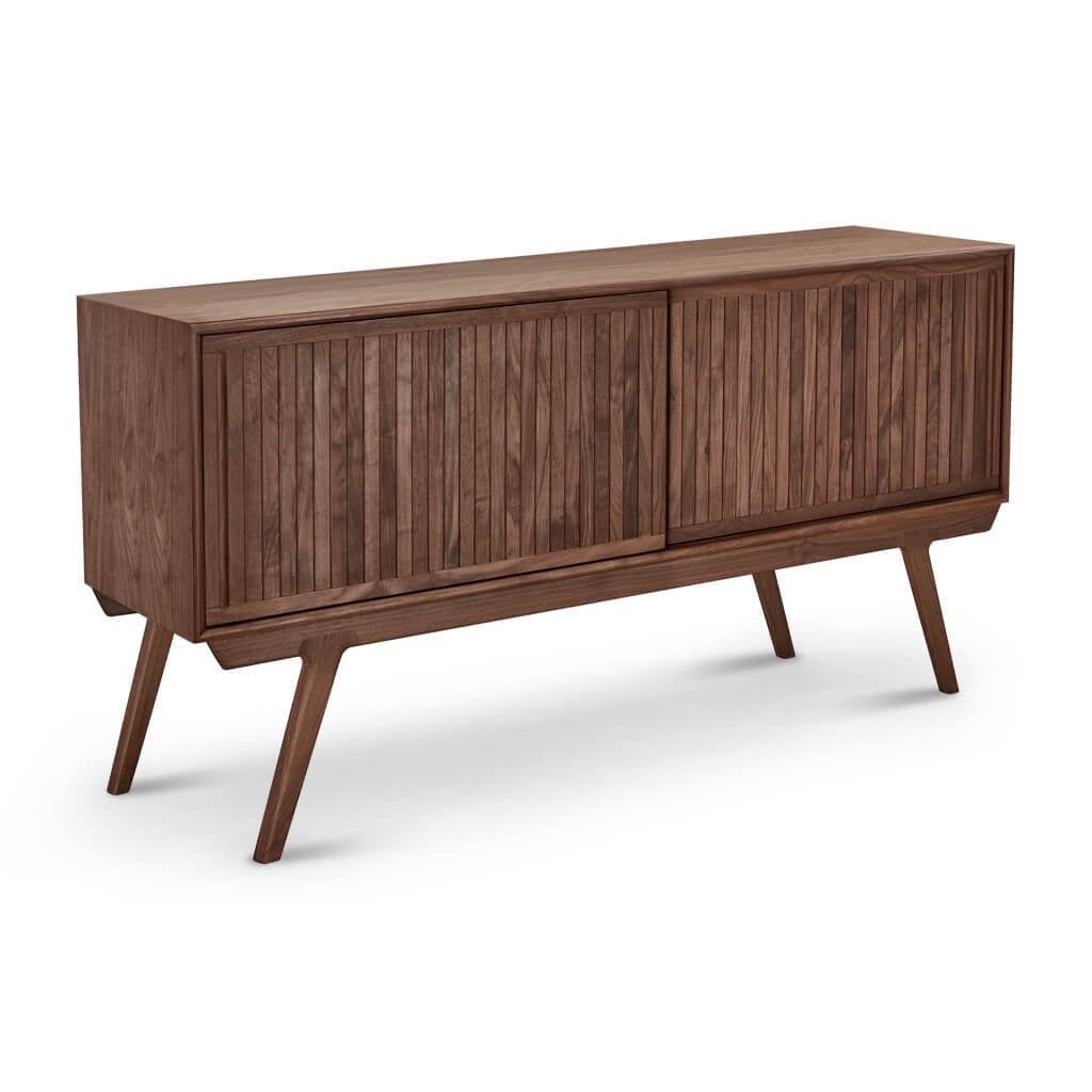 MMGW Contemporary Walnut Wood Media Cabinet - Walmart.com