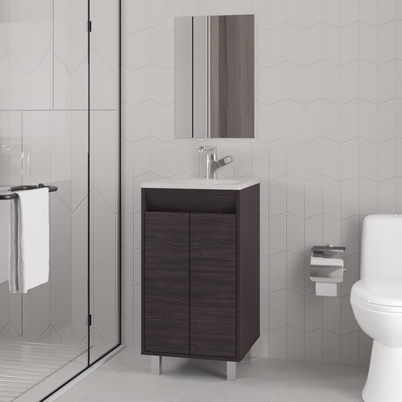 MMGW Nova Black Bathroom Cabinet