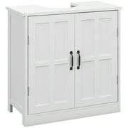 MMGW White Under Sink Storage Cabinet with Adjustable Shelf