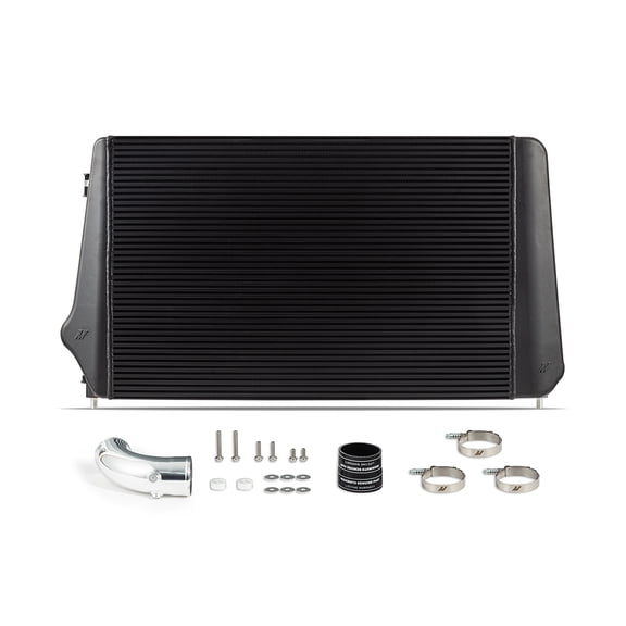 MMINT-DMAX-17BK Mishimoto Performance Intercooler, Compatible With Chevrolet/GMC 6.6L Duramax 2017-2019, Black