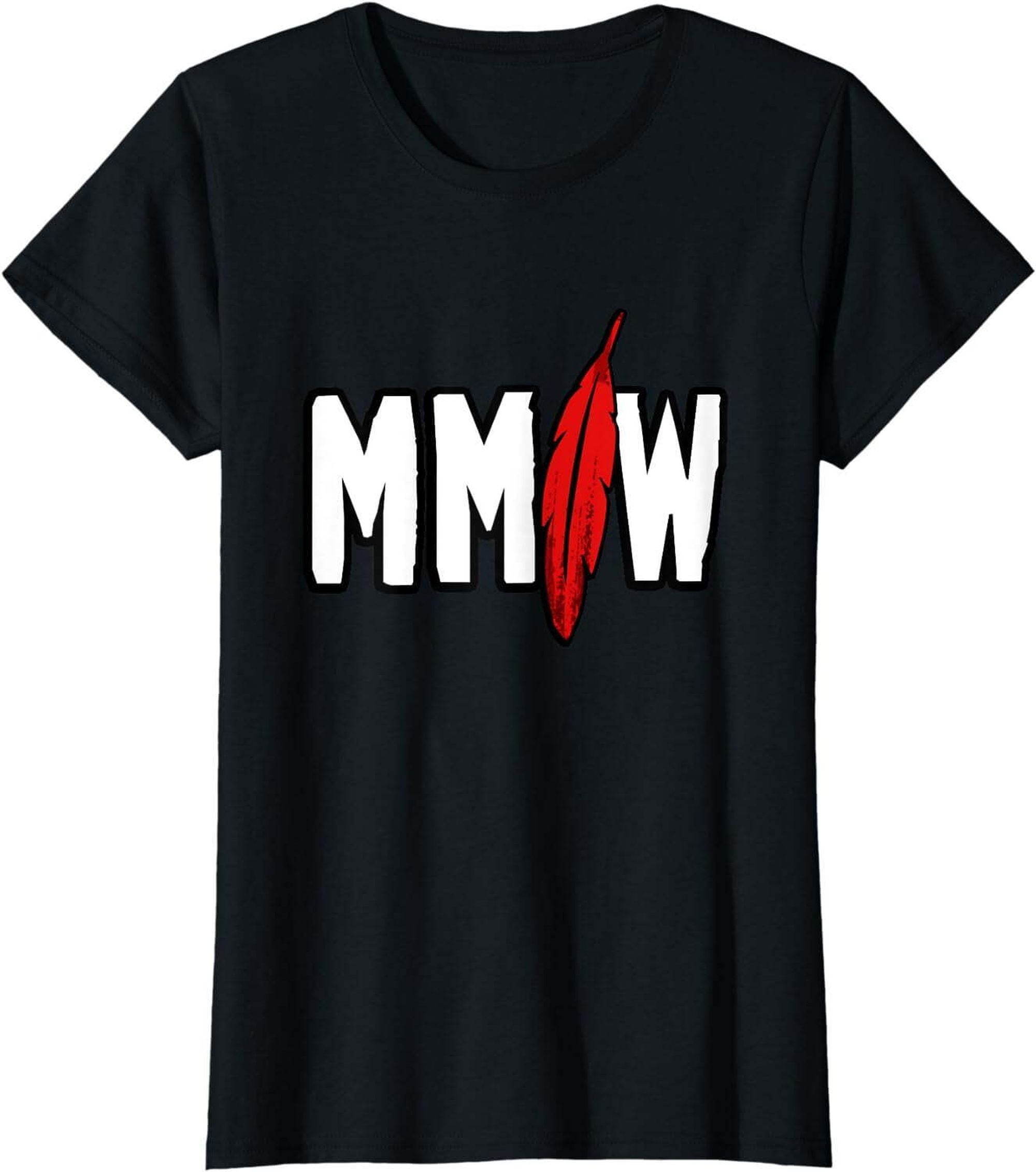 MMIW Red Hand T-Shirt: Empower Native American Women - Walmart.com