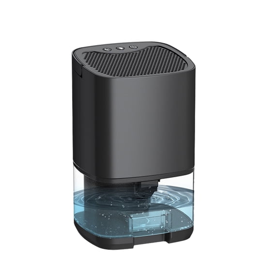 MMJ 36W Dehumidifier for Home Basement 1000ml Tank Peltier Quiet Auto Shut Off LED Light Compact Portable Moisture Remover 350ml/day