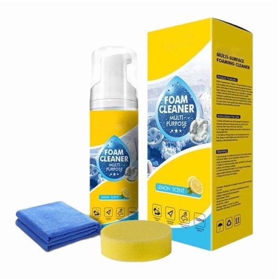 MMJ 4 in 1 Multi Enzyme Foam Cleaner 5oz All Purpose Deep Cleaning Spray for Car Kitchen Bathroom