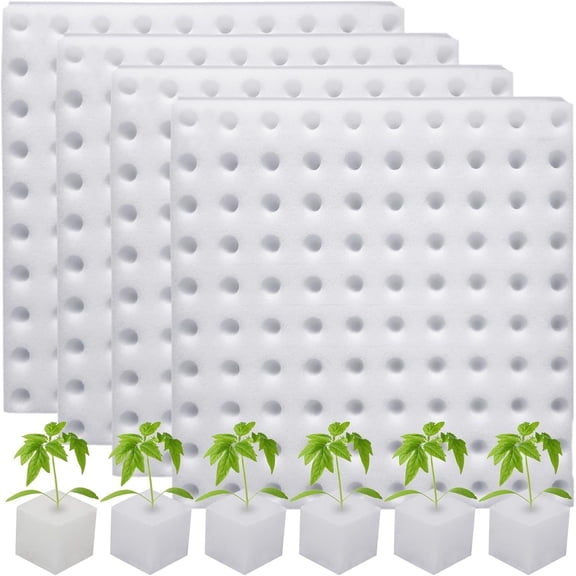 MMJ 400pcs Hydroponic Sponges Soilless Growing Blocks Seedling Greenhouse Garden Planting Tool Grow Sponges