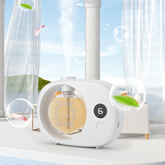 MMJ Aroma Diffuser Smart Digital Display Scent Machine Automatic for Hotel Home Restroom 5x3.80x1.22in