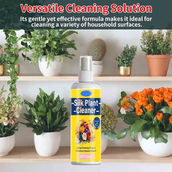 MMJ Artificial Flower Leaf Cleaner Kit 120ml Spray Towel Fake Plant Silk Greenery Foliage Shine