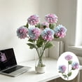 thumbnail image 1 of MMJ Artificial Flowers 3 Heads Large Dahlia Silk Bloom Faux Peony Stem for Home Dining Table Wedding Hotel Decor 25.19in, 1 of 6