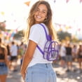 thumbnail image 1 of MMJ Backpack Clear Mini Transparent PVC Small Casual Daypack for Stadium Concert Travel 8.98x7.48x2.76in, 1 of 6