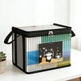 thumbnail image 1 of MMJ Book Storage Box Large Transparent Foldable Dustproof for Classroom Home 11.8x9.8x9.1in, 1 of 7
