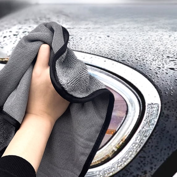 MMJ Car Drying Towel Microfiber Twisted Braid Thickened 40x40cm Highly Absorbent Lint Free Scratch Free