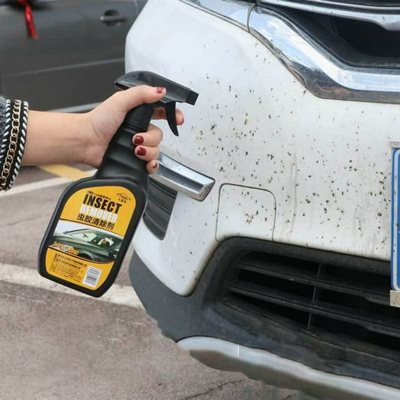 MMJ Car Wash Fluid Bug Remover Tree Sap Asphalt Bird Drop Cleaner 500ml for Paint