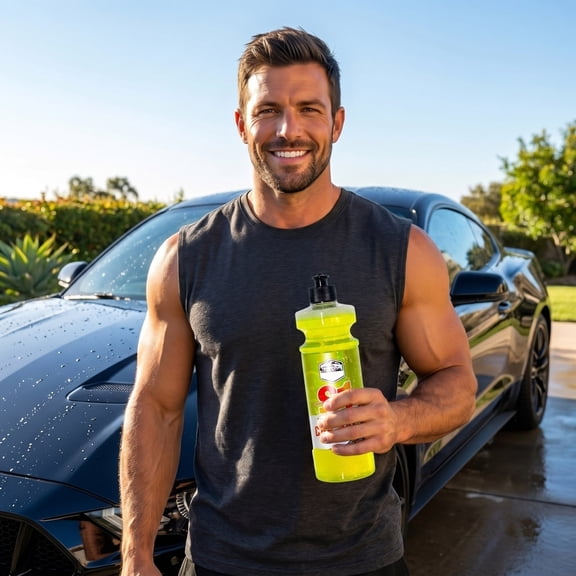 MMJ Car Wash Liquid 568ml Polishing Shampoo Gentle Non-Abrasive Cleaning for Paint Protection Gloss Enhancement
