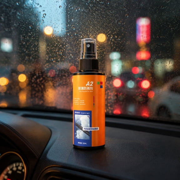 MMJ Car Windshield Defogging Agent Mirror Waterproof Spray Winter Anti-Fog 120ml Clear View Rain Protection Automotive Glass Treatment Helper 5.91x1.77x1.77in
