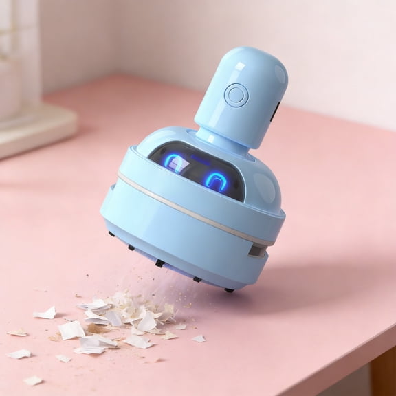 MMJ Cartoon Desktop Vacuum Cleaner USB Rechargeable with 3 Speeds for Eraser Dust Keyboard 4x2.8in