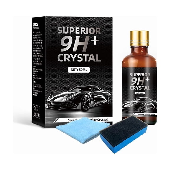 MMJ Ceramic Coating Kit 50ml 9H Car Paint Protection Liquid Polish Scratch Remover Auto Detailing