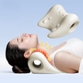 thumbnail image 1 of MMJ Cervical Neck Massager Pillow U Shaped Orthopedic for Home Office Travel Relaxation 7.8x6.3x4.5in, 1 of 6