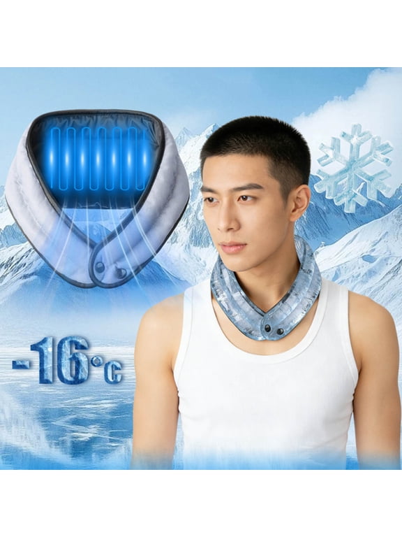 Cooling Neck Gaiter Ice Chill Wrap Breathable Seamless Bandana for Men Outdoor Hiking Running Cycling Summer Heat Relief
