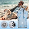 thumbnail image 1 of MMJ Cooling Vest with 2 Fans USB Rechargeable Outdoor Fan Jacket Lightweight Breathable UPF Protection for Fishing Hiking Gardening Size 4XL Light Blue, 1 of 6