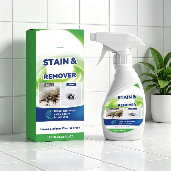 MMJ Crevice Cleaner Spray 100ml Bathroom Kitchen Grout Grime Penetrating Stain Remover for Home