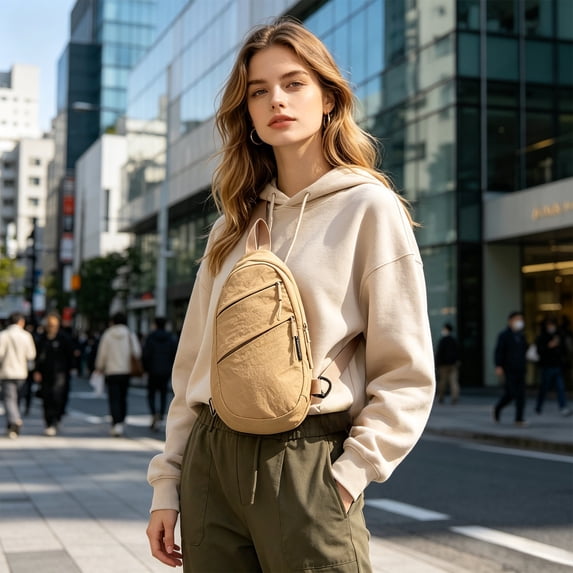MMJ Crossbody Bags For Women Sling Bag Waterproof Lightweight Polyester Outdoor Sports Travel Hiking Shopping Cross Body Shoulder Bag Daily Use 13.39x7.09x3.54in