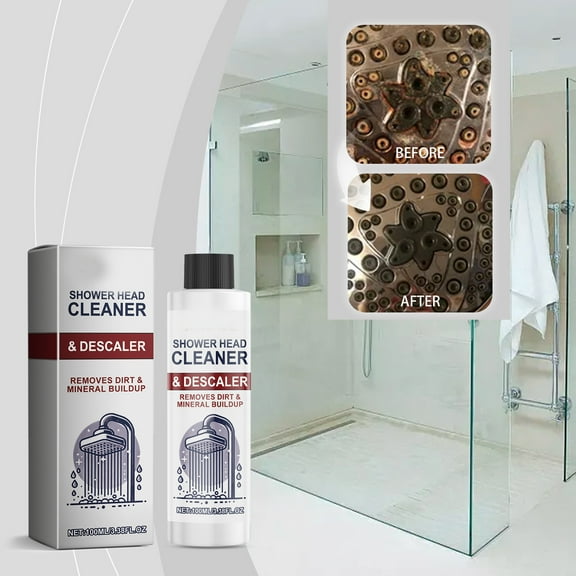 MMJ Decontamination Shower Head Cleaner 100ml Effortless Remove Limescale for Bathroom