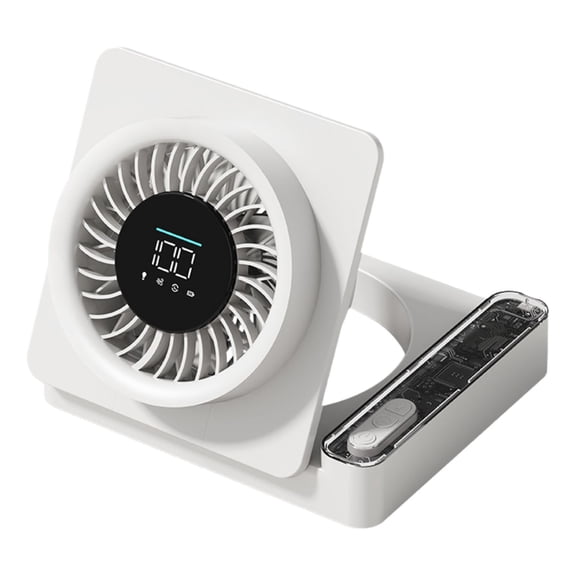 MMJ Desk Fan Tower Fan Wall Mount Portable 5W USB Rechargeable 2000mAh for Dorm Office Bedroom