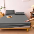 thumbnail image 1 of MMJ Double Bed Fitted Sheet Non Slip All Inclusive Mattress Cover Soft Polyester 78.7x55.1x11.8in, 1 of 6