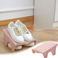 thumbnail image 1 of MMJ Double Tier Shoe Tray Rack PP 9.84x8.07x4.92in for Home Dorm Cabinet Space Saving, 1 of 6
