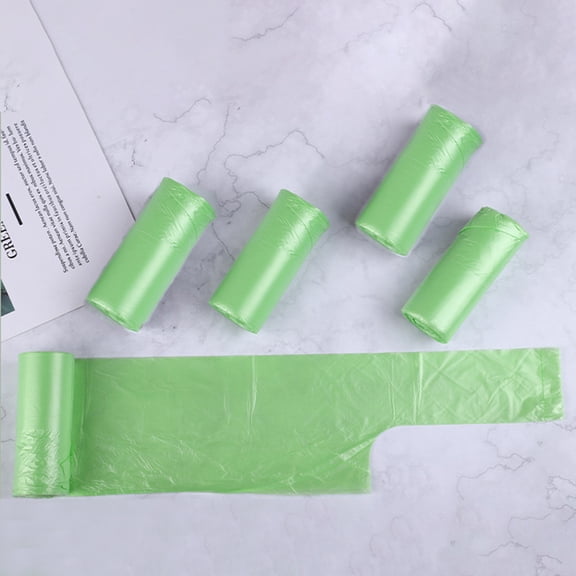 MMJ Drawstring Garbage Bags 100pcs 15L Biodegradable for Kitchen Bathroom Office Trash Can 17.7x23.6in