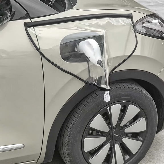 MMJ EV Charger Rain Cover Waterproof Protective Shield Electric Car Charging Port Plug Weather Guard Accessory