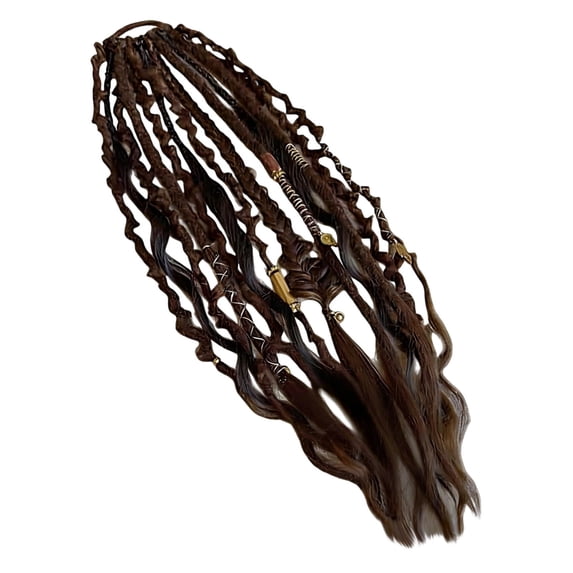MMJ Elastic Dirty Braid Ponytail 27.6in Synthetic Hair Extension Fashion Wrap Natural Look Daily Party Wear