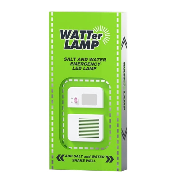 MMJ Emergency Lamp Salt Water Powered LED Portable No Battery Needed for Camping Hiking Outdoor Survival 140 Hours