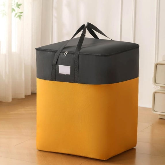 MMJ Extra Large Moving Storage Bag 110L Heavy Duty Waterproof Packing Tote Zipper Reinforced Handles Clothes Bedding Travel Organizer