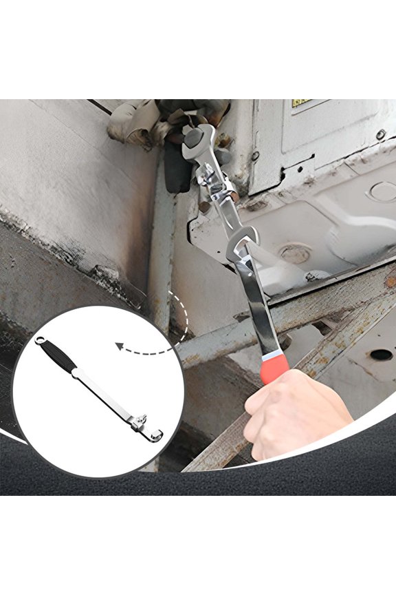 Extra Long Wrench Extender Tool 15.75in Alloy Steel Power Bar for Auto Repair Heavy Duty Leverage Wrench Extension