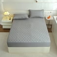 thumbnail image 1 of MMJ Fitted Sheet Waterproof Quilted Mattress Protector Machine Washable for Twin 35.4x78.7x11.8in, 1 of 6