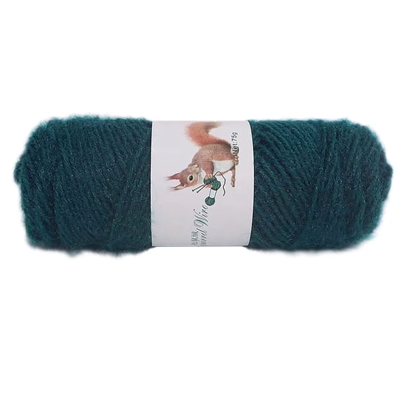 MMJ Fluffy Mohair Knitting Wool Yarn 75g Skein Chunky Soft Polyester for Hand Crochet Hat Scarf DIY